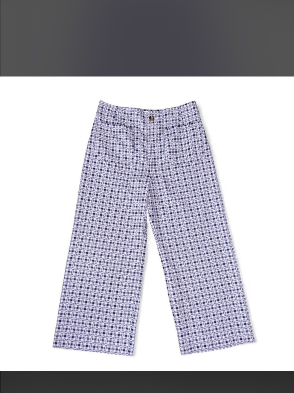 Maeve Blue and White Gingham Colette Waistband